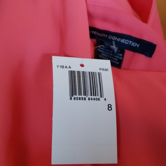 NWT French connection coral mini dress size 8 - Picture 4 of 6